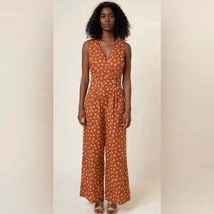 NWT The Fanelly Floral Woven Jumpsuit by FRNCH Size Small